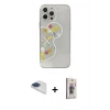 MARSİLYAN™- iPhone 13 Pro Max Kılıf Eksen Asil Prime - Siyah Bilvis 3D Cam Ekran Koruyucu + Pers Alüminyum Kamera Lens - LT