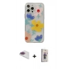 MARSİLYAN™- iPhone 13 Pro Max Kılıf Eksen Asil Prime - Siyah Bilvis 3D Cam Ekran Koruyucu + Pers Alüminyum Kamera Lens - GI