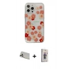 MARSİLYAN™- iPhone 13 Pro Max Kılıf Eksen Asil Prime - Siyah Bilvis 3D Cam Ekran Koruyucu + Rainbow Kamera Lens Koruma Cam - BZ