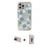 MARSİLYAN™- iPhone 13 Pro Max Kılıf Eksen Asil Prime - Siyah Bilvis 3D Cam Ekran Koruyucu + Rainbow Kamera Lens Koruma Cam - KI