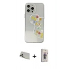 MARSİLYAN™- iPhone 13 Pro Max Kılıf Eksen Asil Prime - Siyah Bilvis 3D Cam Ekran Koruyucu + Rainbow Kamera Lens Koruma Cam - BZ