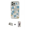 MARSİLYAN™- iPhone 13 Pro Max Kılıf Eksen Asil Prime - Siyah Bilvis 3D Cam Ekran Koruyucu + Rainbow Kamera Lens Koruma Cam - REGD