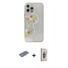 MARSİLYAN™- iPhone 13 Pro Max Kılıf Eksen Asil Prime - Siyah Bilvis 3D Cam Ekran Koruyucu + Renkli Kamera Lens Koruma Cam - SI
