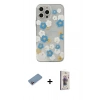 MARSİLYAN™- iPhone 13 Pro Max Kılıf Eksen Asil Prime - Siyah Bilvis 3D Cam Ekran Koruyucu + Shine Kamera Lens Koruma Cam - PE