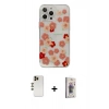 MARSİLYAN™- iPhone 13 Pro Max Kılıf Eksen Asil Prime - Siyah Bilvis 3D Cam Ekran Koruyucu + Shine Kamera Lens - GD