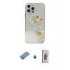 MARSİLYAN™- iPhone 13 Pro Max Kılıf Eksen Asil Prime - Siyah Bilvis 3D Cam Ekran Koruyucu + Shine Kamera Lens Koruma Cam - GI