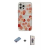 MARSİLYAN™- iPhone 13 Pro Max Kılıf Eksen Asil Prime - Siyah Bilvis 3D Cam Ekran Koruyucu + Shine Kamera Lens Koruma Cam - PE
