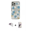 MARSİLYAN™- iPhone 13 Pro Max Kılıf Eksen Asil Prime - Siyah Bilvis 3D Mat Cam Ekran Koruyucu + Pers Alüminyum Kamera Lens - GI