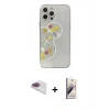 MARSİLYAN™- iPhone 13 Pro Max Kılıf Eksen Asil Prime - Siyah Bilvis 3D Mat Cam Ekran Koruyucu + Pers Alüminyum Kamera Lens - GI