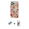 MARSİLYAN™- iPhone 13 Pro Max Kılıf Eksen Asil Prime - Siyah Bilvis 3D Mat Cam Ekran Koruyucu + Shine Kamera Lens Koruma Cam - GI