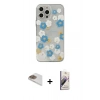 MARSİLYAN™- iPhone 13 Pro Max Kılıf Eksen Asil Prime - Siyah Bilvis 3D Mat Cam Ekran Koruyucu + Gold Pers Alüminyum Kamera Lens