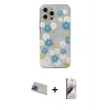 MARSİLYAN™- iPhone 13 Pro Max Kılıf Eksen Asil Prime - Siyah Bilvis 3D Mat Cam Ekran Koruyucu + Rainbow Kamera Lens Koruma Cam - MI