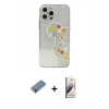 MARSİLYAN™- iPhone 13 Pro Max Kılıf Eksen Asil Prime - Siyah Bilvis 3D Mat Cam Ekran Koruyucu + Metal Kamera Lens Koruma Cam - MR