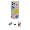 MARSİLYAN™- iPhone 13 Pro Max Kılıf Eksen Asil Prime - Siyah Bilvis 3D Mat Cam Ekran Koruyucu + Metal Kamera Lens Koruma Cam - MR