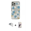 MARSİLYAN™- iPhone 13 Pro Max Kılıf Eksen Asil Prime - Siyah Bilvis 3D Mat Cam Ekran Koruyucu + Pers Alüminyum Kamera Lens - SABE