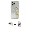 MARSİLYAN™- iPhone 13 Pro Max Kılıf Eksen Asil Prime - Siyah Bilvis 3D Mat Cam Ekran Koruyucu + Pers Alüminyum Kamera Lens - KI