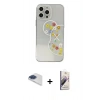 MARSİLYAN™- iPhone 13 Pro Max Kılıf Eksen Asil Prime - Siyah Bilvis 3D Mat Cam Ekran Koruyucu + Pers Alüminyum Kamera Lens - LT