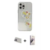 MARSİLYAN™- iPhone 13 Pro Max Kılıf Eksen Asil Prime - Siyah Bilvis 3D Mat Cam Ekran Koruyucu + Rainbow Kamera Lens Koruma Cam - MR