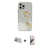 MARSİLYAN™- iPhone 13 Pro Max Kılıf Eksen Asil Prime - Siyah Bilvis 3D Mat Cam Ekran Koruyucu + Rainbow Kamera Lens Koruma Cam - BZ