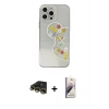 MARSİLYAN™- iPhone 13 Pro Max Kılıf Eksen Asil Prime - Siyah Bilvis 3D Mat Cam Ekran Koruyucu + Raze Metal Kamera Lens - GD