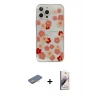 MARSİLYAN™- iPhone 13 Pro Max Kılıf Eksen Asil Prime - Siyah Bilvis 3D Mat Cam Ekran Koruyucu + Renkli Kamera Lens Koruma Cam - SI