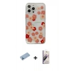 MARSİLYAN™- iPhone 13 Pro Max Kılıf Eksen Asil Prime - Siyah Bilvis 3D Mat Cam Ekran Koruyucu + Shine Kamera Lens Koruma Cam - MI