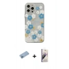 MARSİLYAN™- iPhone 13 Pro Max Kılıf Eksen Asil Prime - Siyah Bilvis 3D Mat Cam Ekran Koruyucu + Shine Kamera Lens Koruma Cam - MI