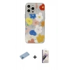 MARSİLYAN™- iPhone 13 Pro Max Kılıf Eksen Asil Prime - Siyah Bilvis 3D Mat Cam Ekran Koruyucu + Shine Kamera Lens Koruma Cam - MI