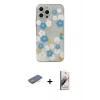 MARSİLYAN™- iPhone 13 Pro Max Kılıf Eksen Asil Prime - Siyah Bilvis 3D Mat Cam Ekran Koruyucu + Renkli Kamera Lens Koruma Cam - TU