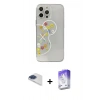 MARSİLYAN™- iPhone 13 Pro Max Kılıf Eksen Asil Prime - Siyah Bilvis 5in1 3D Magic Cam Ekran Koruyucu + Pers Alüminyum Kamera Lens - LT