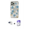 MARSİLYAN™- iPhone 13 Pro Max Kılıf Eksen Asil Prime - Siyah Bilvis 5in1 3D Magic Cam Ekran Koruyucu + Pers Alüminyum Kamera Lens - LT