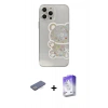MARSİLYAN™- iPhone 13 Pro Max Kılıf Eksen Asil Prime - Siyah Bilvis 5in1 3D Magic Cam Ekran Koruyucu + Renkli Kamera Lens Koruma Cam - MI