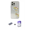 MARSİLYAN™- iPhone 13 Pro Max Kılıf Eksen Asil Prime - Siyah Bilvis 5in1 3D Magic Cam Ekran Koruyucu + Renkli Kamera Lens Koruma Cam - MI
