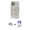 MARSİLYAN™- iPhone 13 Pro Max Kılıf Eksen Asil Prime - Siyah Bilvis 5in1 3D Magic Cam Ekran Koruyucu + Rainbow Kamera Lens Koruma Cam - MR