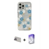 MARSİLYAN™- iPhone 13 Pro Max Kılıf Eksen Asil Prime - Siyah Bilvis 5in1 3D Magic Cam Ekran Koruyucu + Rainbow Kamera Lens Koruma Cam - MR