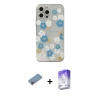 MARSİLYAN™- iPhone 13 Pro Max Kılıf Eksen Asil Prime - Siyah Bilvis 5in1 3D Magic Cam Ekran Koruyucu + Shine Kamera Lens Koruma Cam - PE