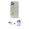 MARSİLYAN™- iPhone 13 Pro Max Kılıf Eksen Asil Prime - Siyah Bilvis 5in1 3D Magic Cam Ekran Koruyucu + Pers Alüminyum Kamera Lens - SABE