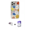 MARSİLYAN™- iPhone 13 Pro Max Kılıf Eksen Asil Prime - Siyah Bilvis 5in1 3D Magic Cam Ekran Koruyucu + Pers Alüminyum Kamera Lens - GI