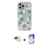 MARSİLYAN™- iPhone 13 Pro Max Kılıf Eksen Asil Prime - Siyah Bilvis 5in1 3D Magic Cam Ekran Koruyucu + Pers Alüminyum Kamera Lens - KI