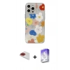 MARSİLYAN™- iPhone 13 Pro Max Kılıf Eksen Asil Prime - Siyah Bilvis 5in1 3D Magic Cam Ekran Koruyucu + Pers Alüminyum Kamera Lens - KI