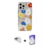 MARSİLYAN™- iPhone 13 Pro Max Kılıf Eksen Asil Prime - Siyah Bilvis 5in1 3D Magic Cam Ekran Koruyucu + Pers Alüminyum Kamera Lens - SABE