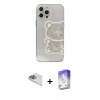MARSİLYAN™- iPhone 13 Pro Max Kılıf Eksen Asil Prime - Siyah Bilvis 5in1 3D Magic Cam Ekran Koruyucu + Pers Alüminyum Kamera Lens - SABE
