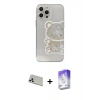 MARSİLYAN™- iPhone 13 Pro Max Kılıf Eksen Asil Prime - Siyah Bilvis 5in1 3D Magic Cam Ekran Koruyucu + Rainbow Kamera Lens Koruma Cam - BZ