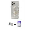 MARSİLYAN™- iPhone 13 Pro Max Kılıf Eksen Asil Prime - Siyah Bilvis 5in1 3D Magic Cam Ekran Koruyucu + Rainbow Kamera Lens Koruma Cam - MI