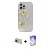MARSİLYAN™- iPhone 13 Pro Max Kılıf Eksen Asil Prime - Siyah Bilvis 5in1 3D Magic Cam Ekran Koruyucu + Rainbow Kamera Lens Koruma Cam - MI