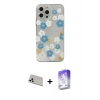 MARSİLYAN™- iPhone 13 Pro Max Kılıf Eksen Asil Prime - Siyah Bilvis 5in1 3D Magic Cam Ekran Koruyucu + Rainbow Kamera Lens Koruma Cam - BZ