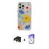 MARSİLYAN™- iPhone 13 Pro Max Kılıf Eksen Asil Prime - Siyah Bilvis 5in1 3D Magic Cam Ekran Koruyucu + Raze Metal Kamera Lens - GD