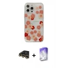 MARSİLYAN™- iPhone 13 Pro Max Kılıf Eksen Asil Prime - Siyah Bilvis 5in1 3D Magic Cam Ekran Koruyucu + Raze Metal Kamera Lens - GD