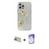 MARSİLYAN™- iPhone 13 Pro Max Kılıf Eksen Asil Prime - Siyah Bilvis 5in1 3D Magic Cam Ekran Koruyucu + Rainbow Kamera Lens Koruma Cam - REGD