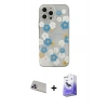 MARSİLYAN™- iPhone 13 Pro Max Kılıf Eksen Asil Prime - Siyah Bilvis 5in1 5D Magic Hayalet Cam Ekran Koruyucu + Rainbow Kamera Lens Koruma Cam - MR